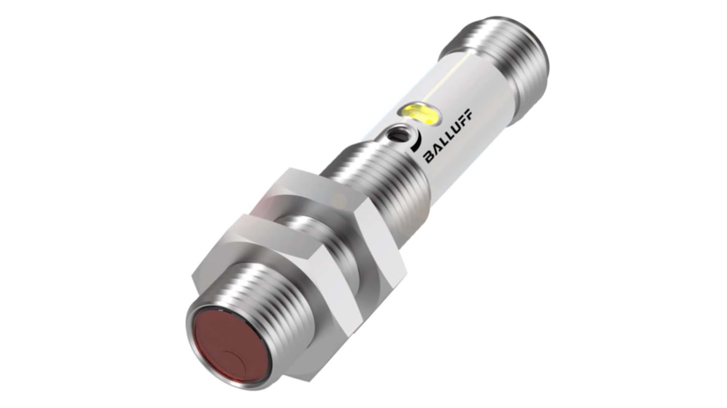 BALLUFF Retroreflective Photoelectric Sensor, Barrel Sensor, 3 m Detection Range