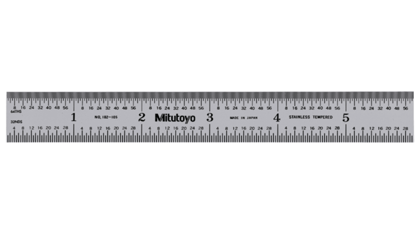 Mitutoyo 150mm Steel Imperial, Metric Ruler