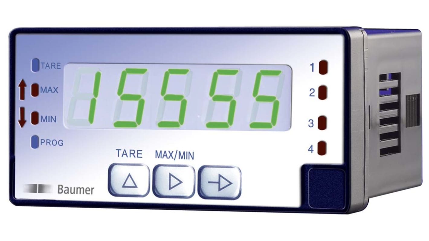 Baumer PA418 LED Digital Panel Multi-Function Meter, 48mm x 96mm