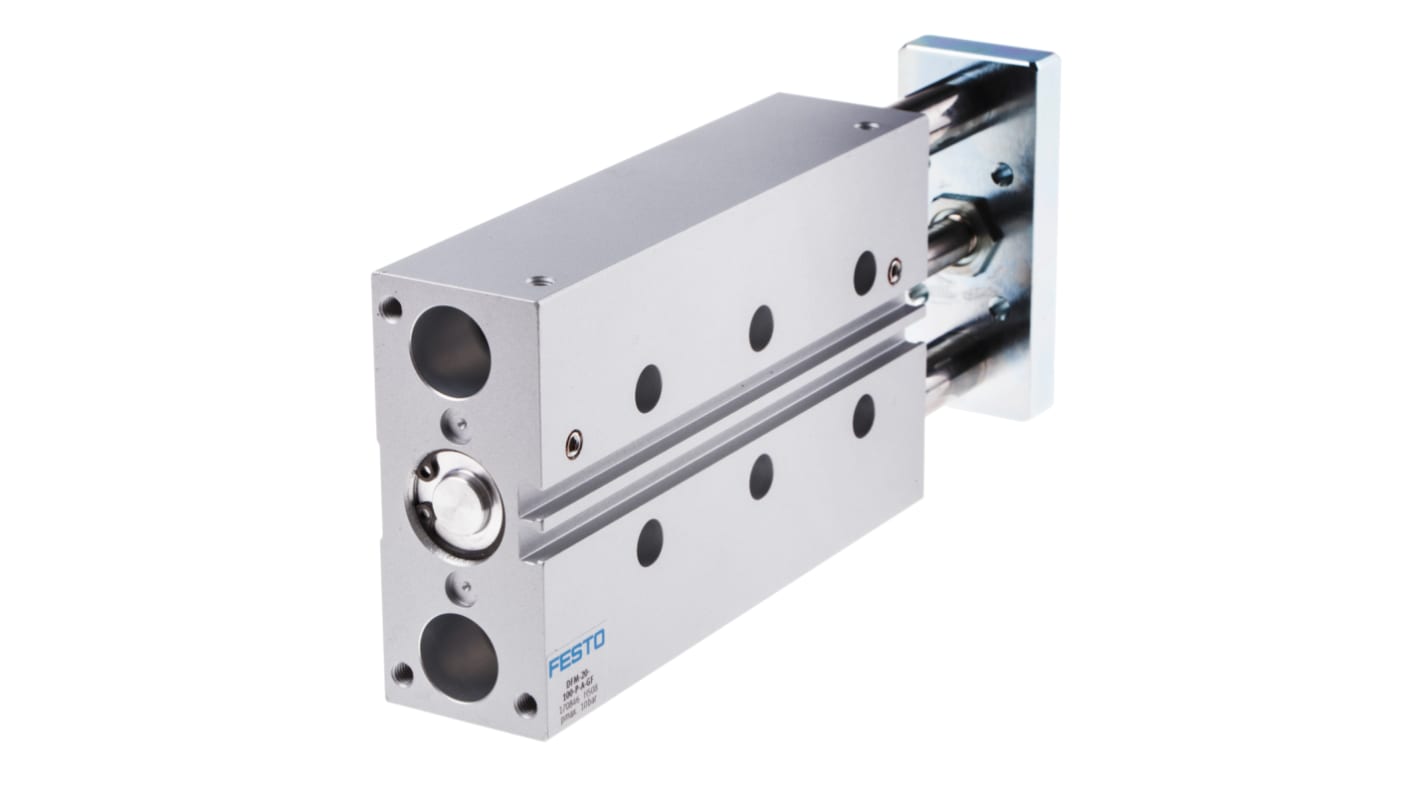 Festo Pneumatic Guided Cylinder - 170846, 20mm Bore, 100mm Stroke, DFM Series, Double Acting