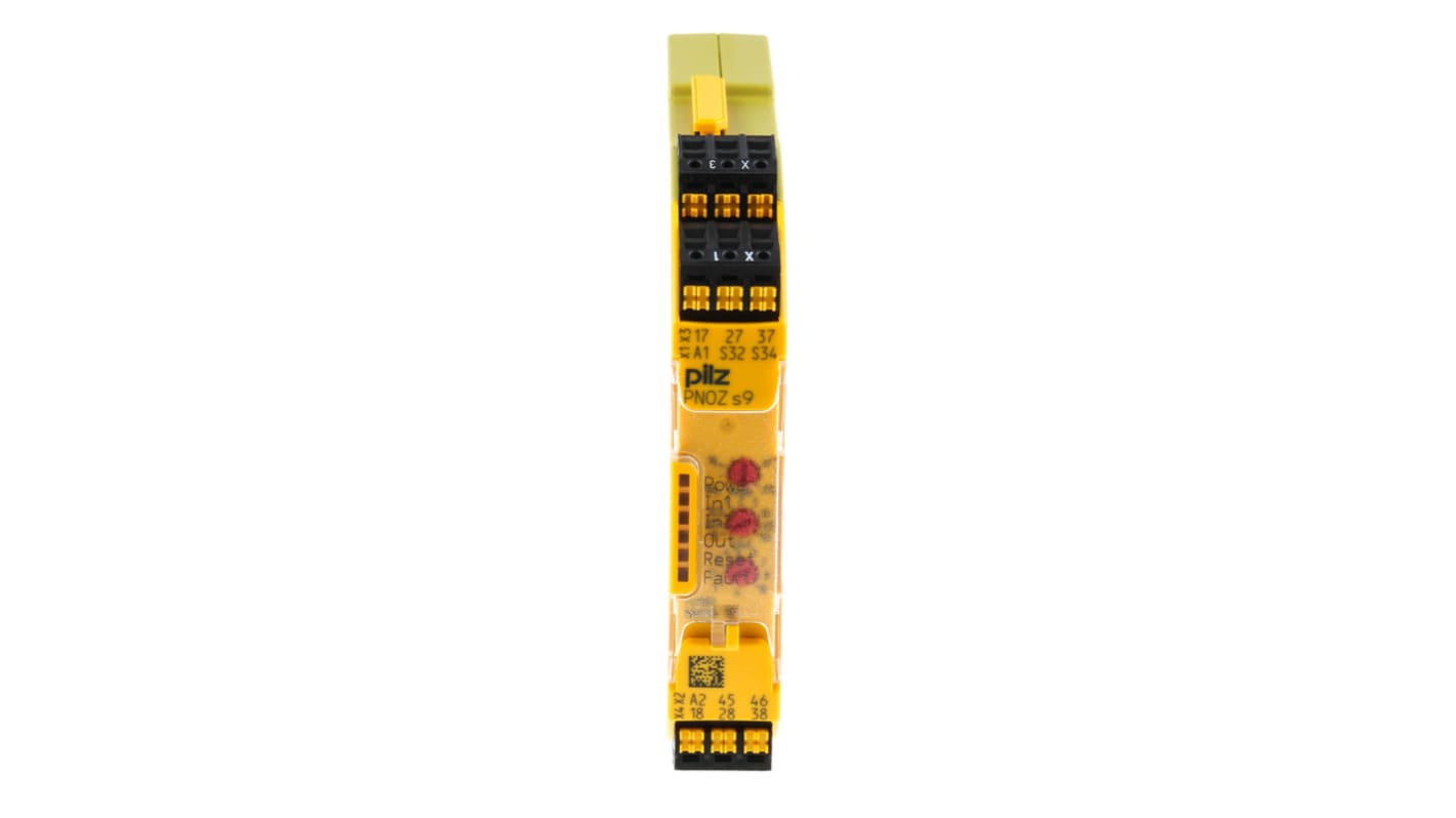 Pilz Dual-Channel Safety Switch Safety Relay, 24V dc, 3 Safety Contact(s)