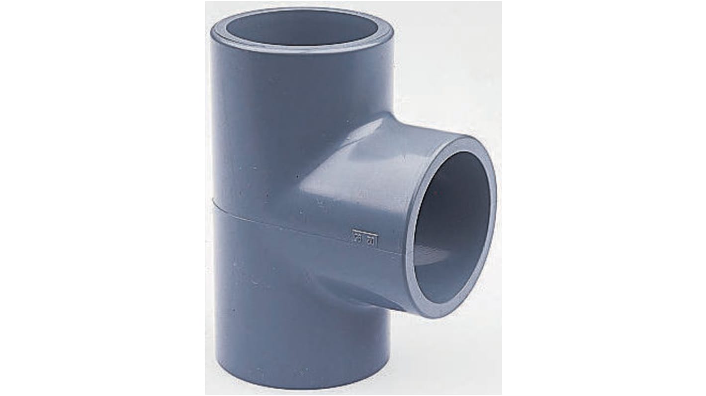 Georg Fischer 90° Tee PVC & ABS Cement Fitting, 1-1/4in