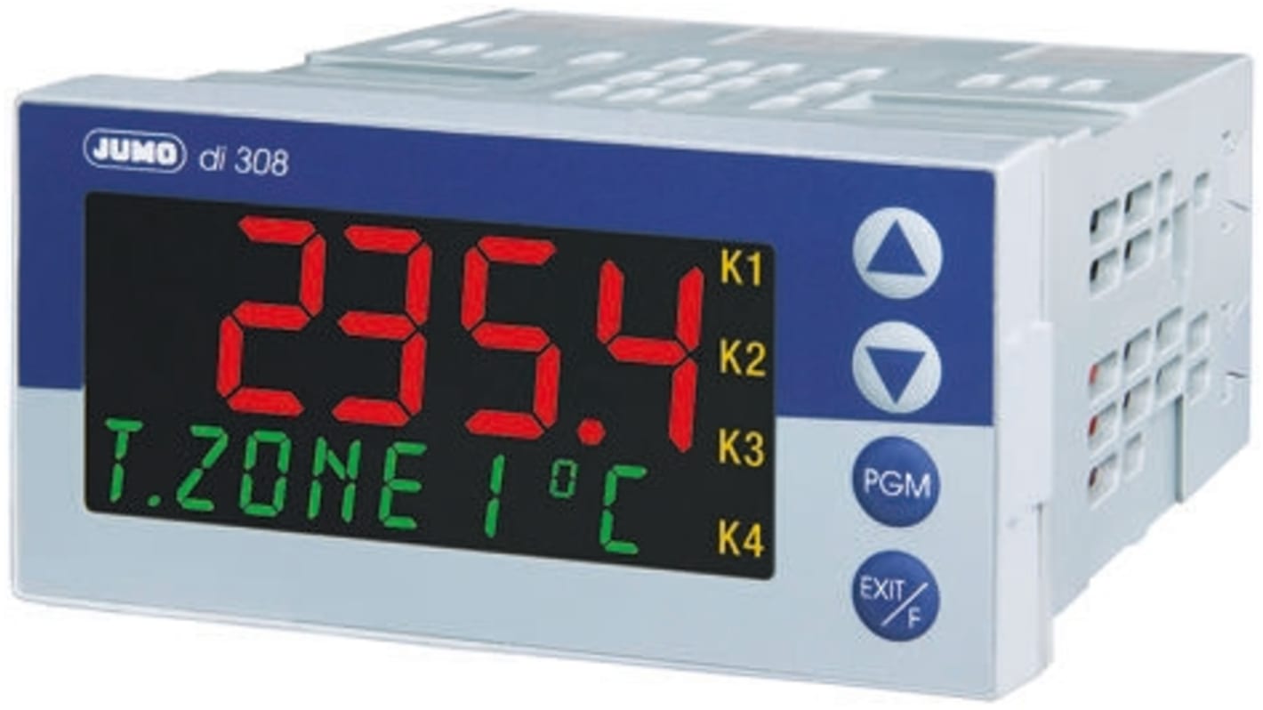 Jumo di 308 LCD Process Indicator, 48mm x 96mm