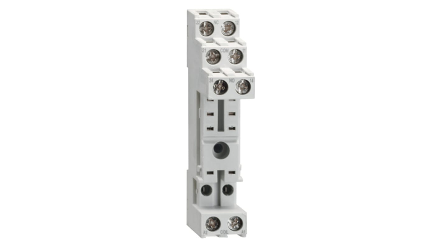 Lovato HR SERIES 230V ac DIN Rail Relay Socket, for use with Relay