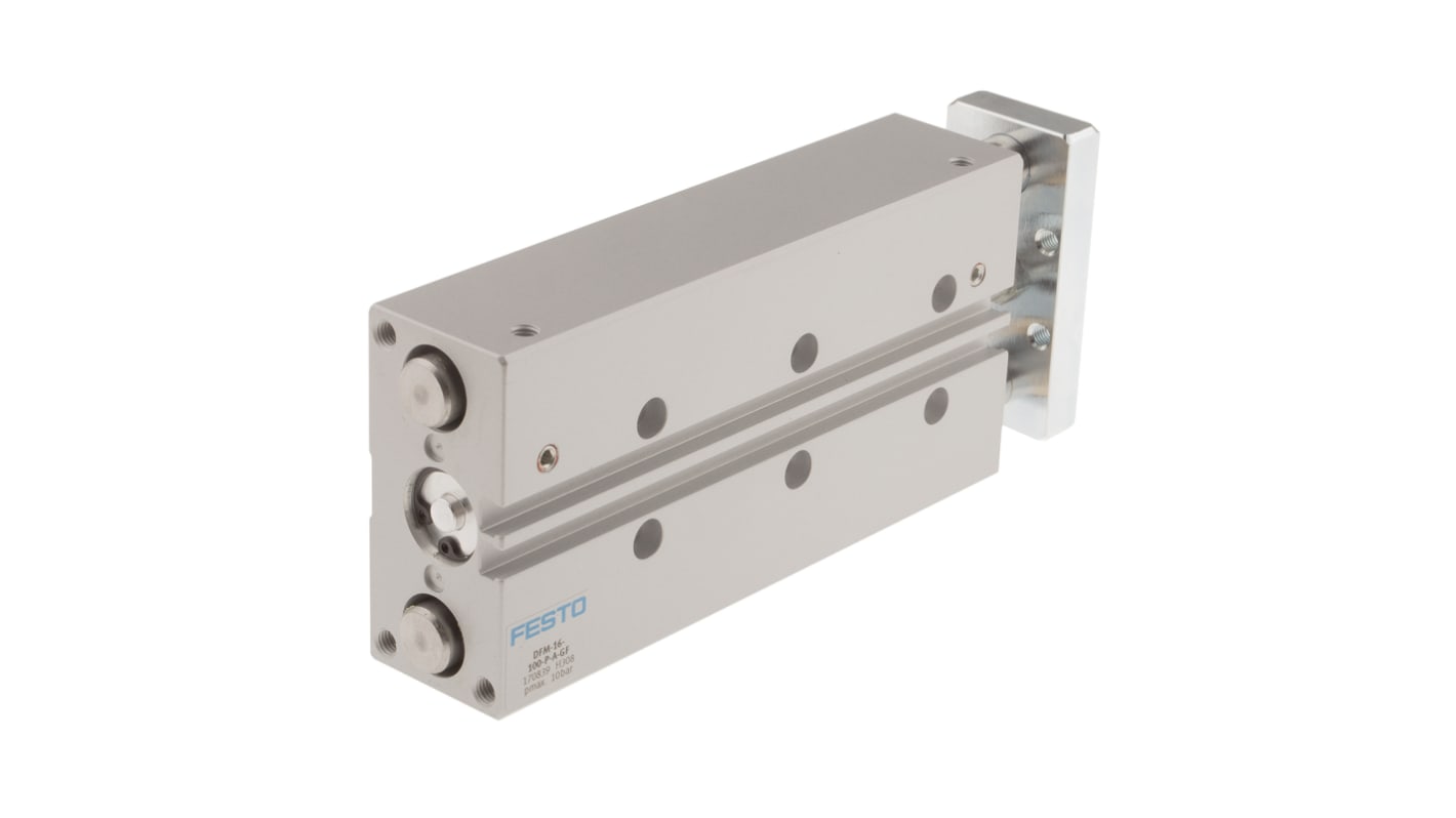 Festo Pneumatic Guided Cylinder - 170839, 16mm Bore, 100mm Stroke, DFM Series, Double Acting