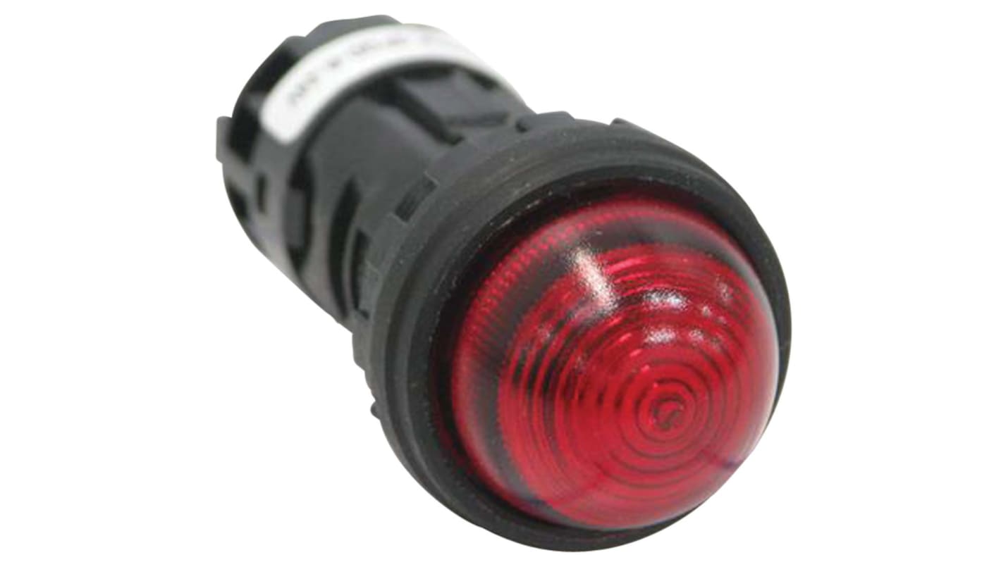 Idec Red Panel Mount Indicator, 24.1 x 22.3mm Mounting Hole Size, Screw Terminal Termination
