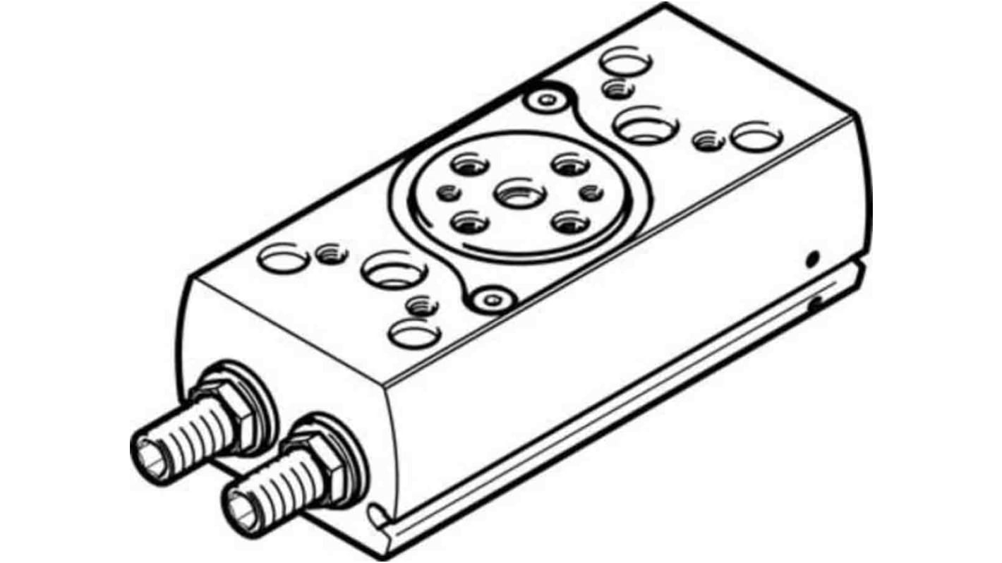 Festo DRRD Series 8 bar Double Action Pneumatic Rotary Actuator, ISO8573-1:2010° Rotary Angle, 12mm Bore