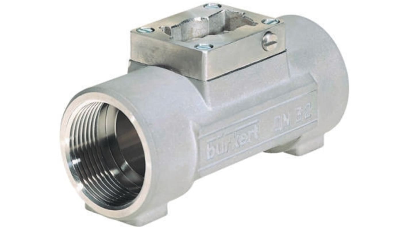 Burkert Plastic Pipe Fitting, Straight Flow Adapter