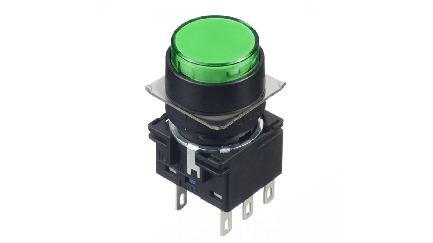 Green Round Push Button Switch