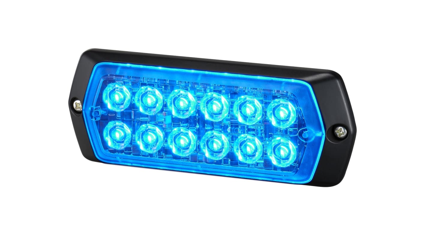 Patlite LPT Series Blue Multiple Effect Warning Light, 12 → 24 V, Surface Mount, LED Bulb, IP68