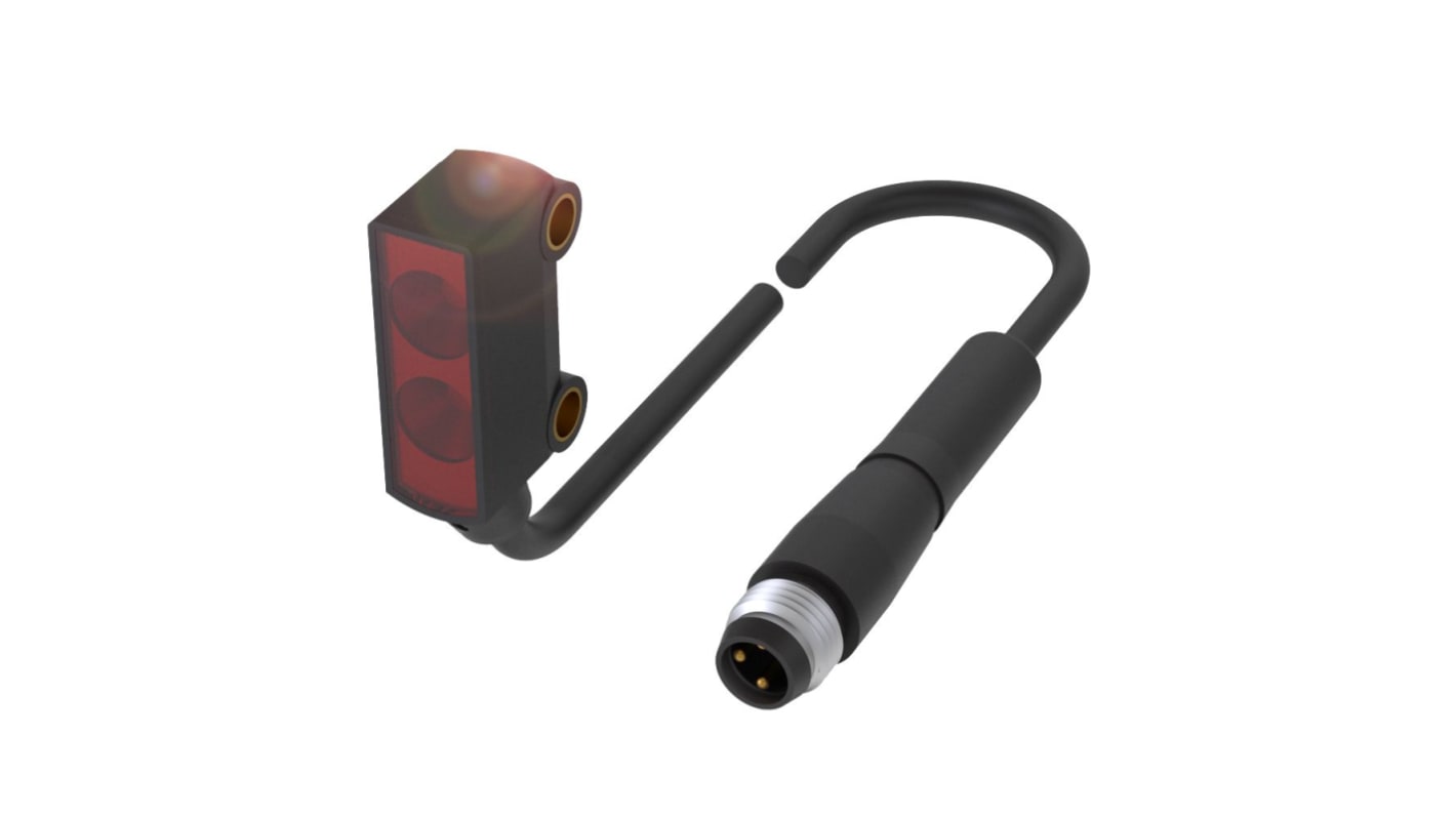 BALLUFF Diffuse Photoelectric Sensor, Barrel Sensor, 30 mm Detection Range