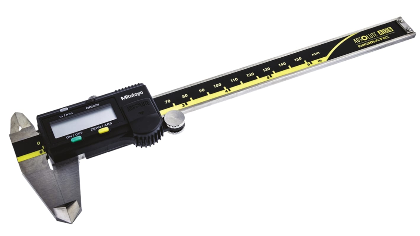 Mitutoyo 150mm Digital Caliper 0.01 mm Resolution, Metric & Imperial