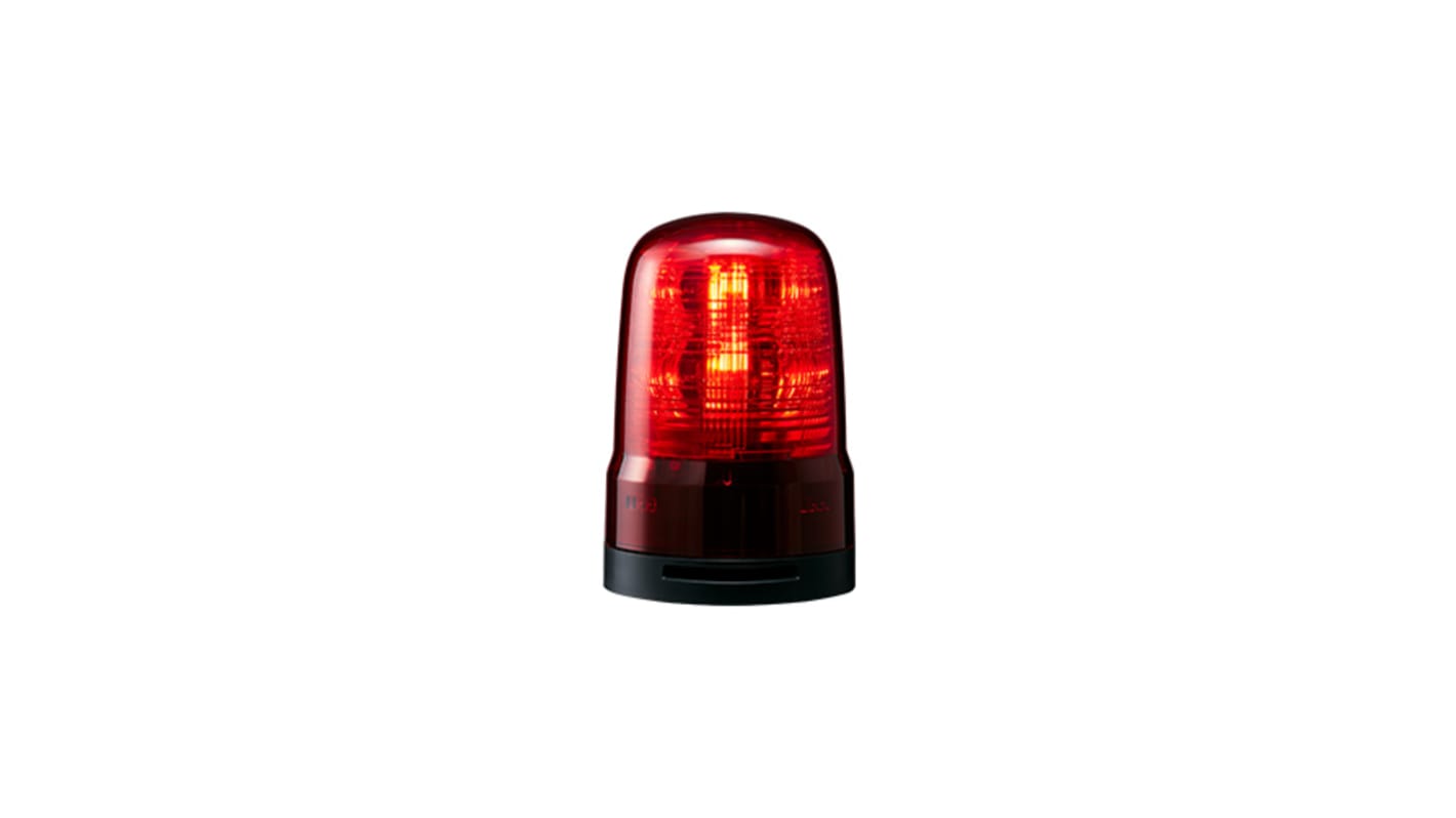 Patlite SF Series Red Sounder Beacon, 100 →240 VAC, IP66, Base Mount