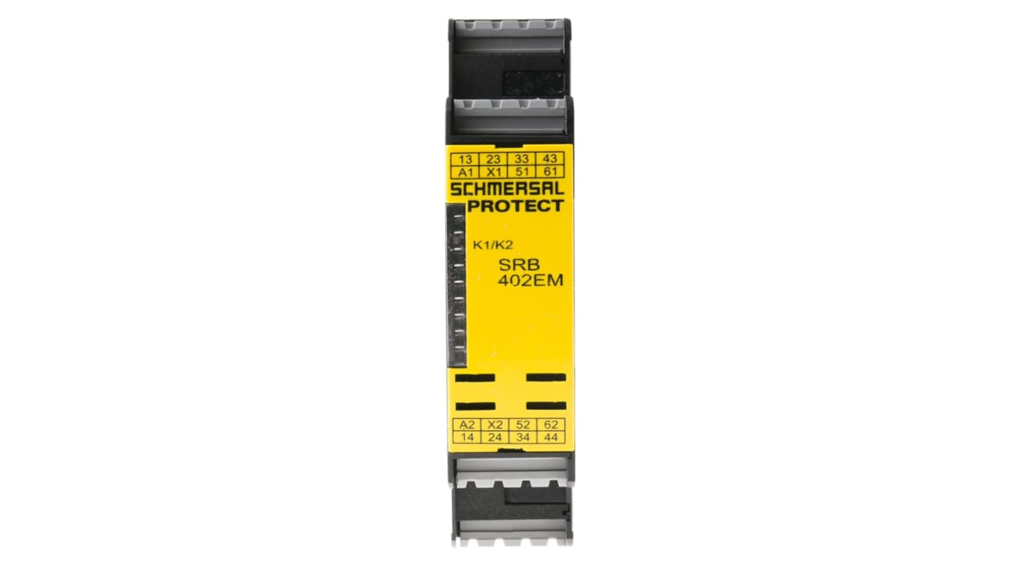 Schmersal SRB 402EM Series Output Module, 0 Inputs, 6 Outputs, 24 V ac/dc