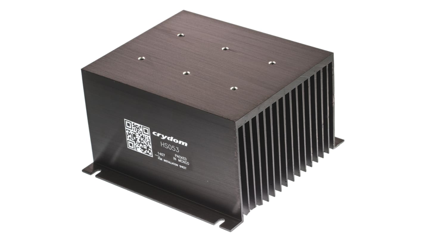 Panel Mount Relay Heatsink for use with 1 x 3 phase SSR, 1, 2 or 3 single or dual SSR