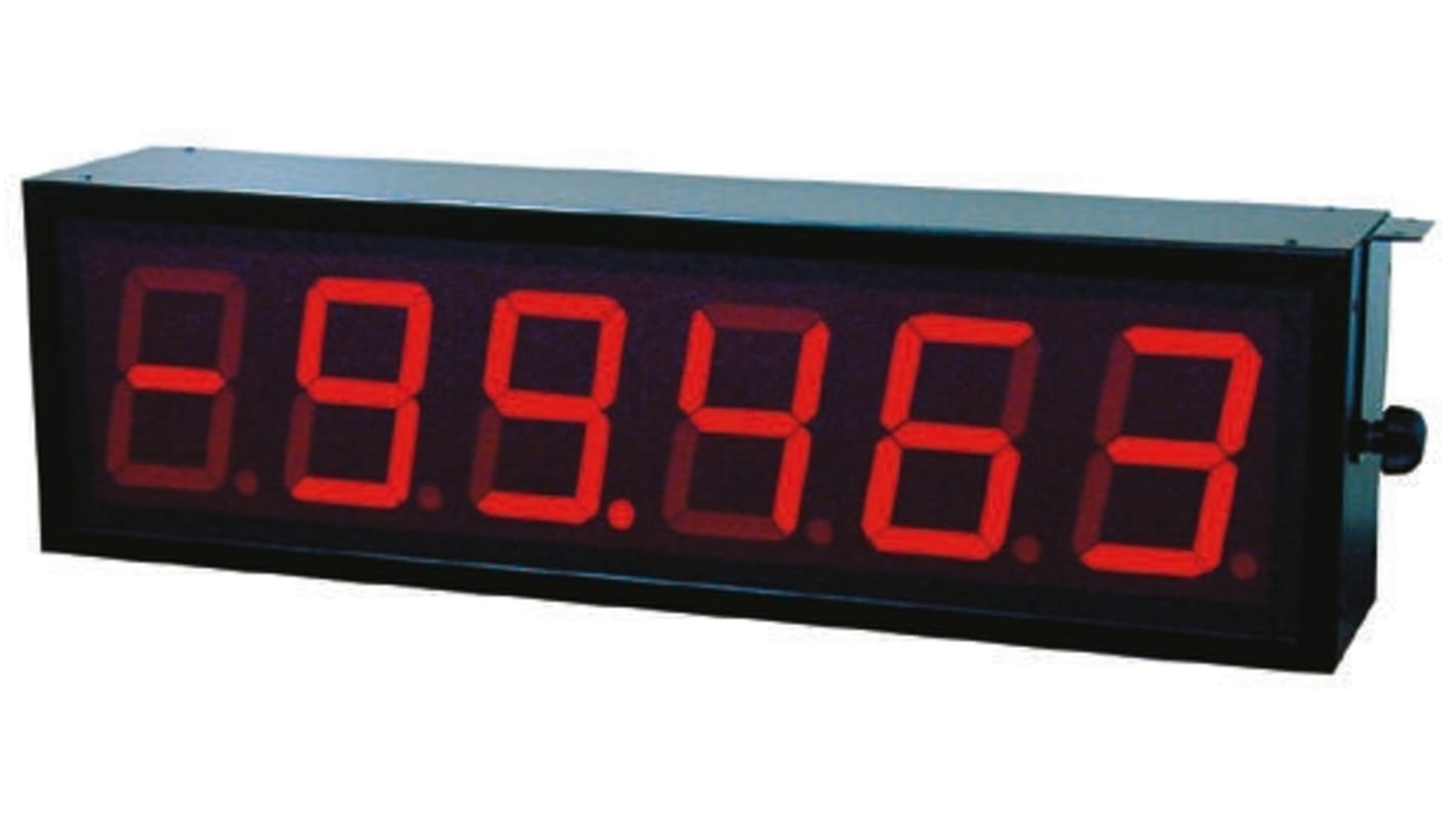 D060E.04S4A01 Baumer 4 Digit 7-Segment LED Display, Red 1000 lx 57mm