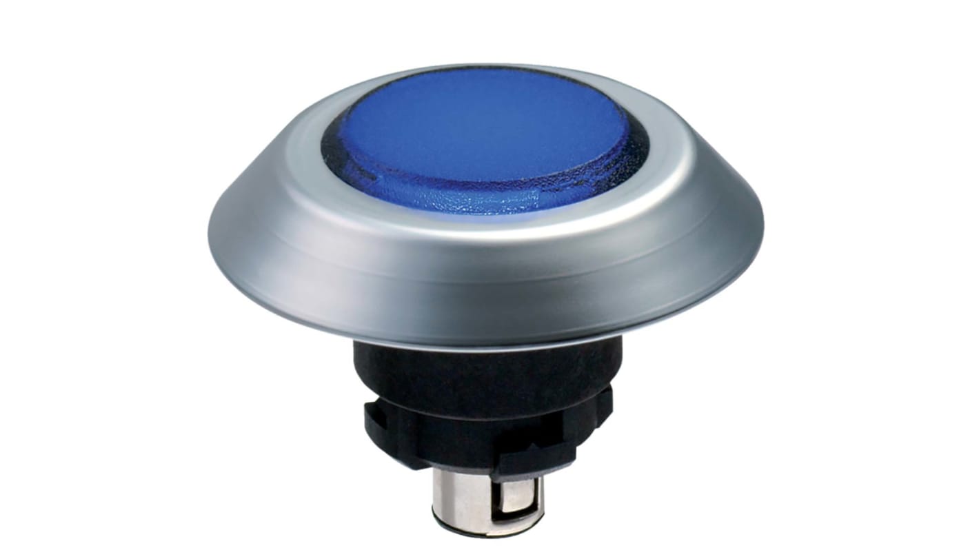 KA Schmersal NMLBL Series Blue Illuminated Push Button, Momentary Actuation, 22.3mm Cutout