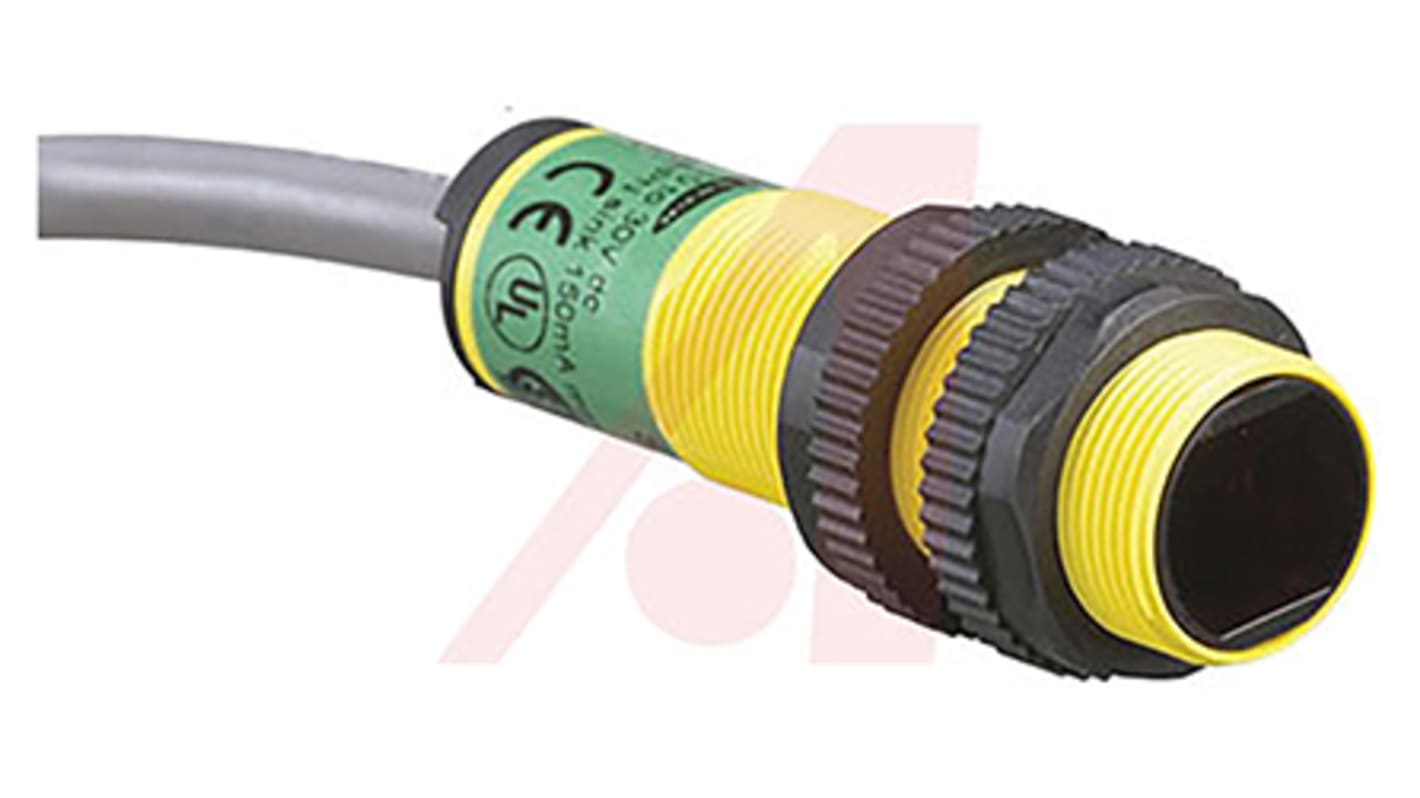 Banner Diffuse Photoelectric Sensor, Barrel Sensor, 100 mm Detection Range