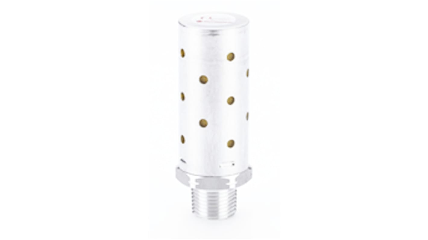 IMI Norgren MB Aluminium, Brass 20bar Pneumatic Silencer, Threaded, R 3/8 Male