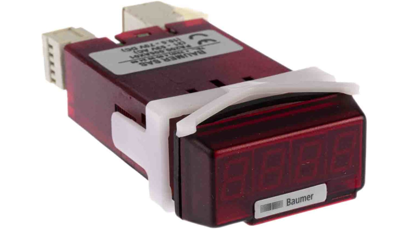 Baumer PA200 LED Digital Panel Multi-Function Meter for Current, Voltage, 22.5mm x 45mm