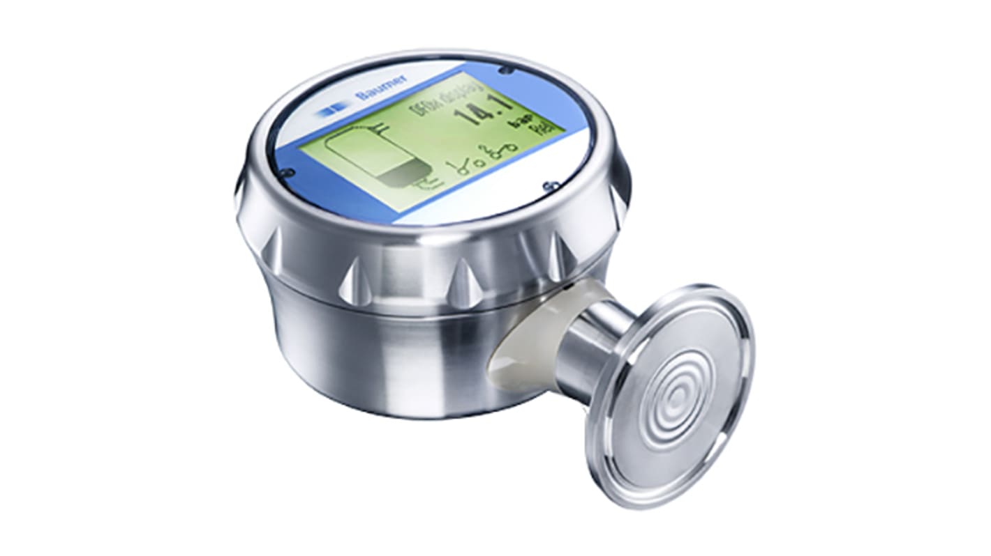Baumer Hygienic Pressure Sensor, -1bar Min, 1bar Max, Analogue Output, Relative Reading