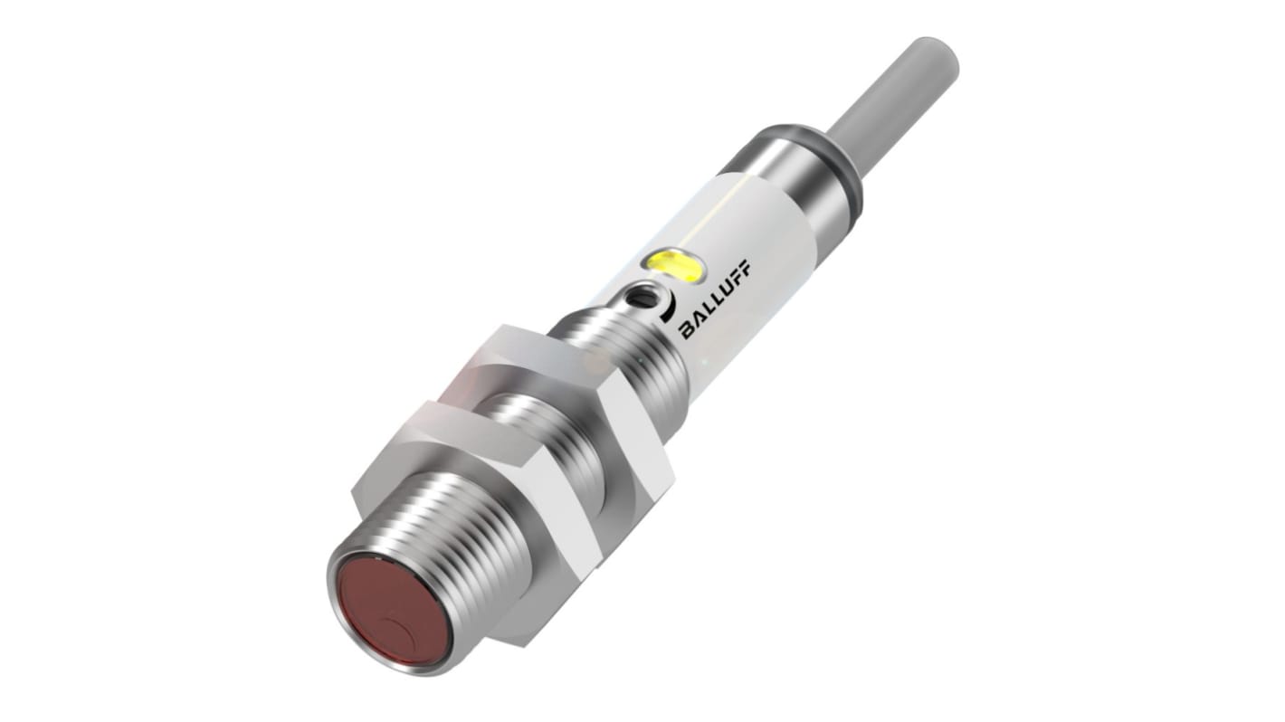 BALLUFF Diffuse Photoelectric Sensor, Barrel Sensor, 400 mm Detection Range