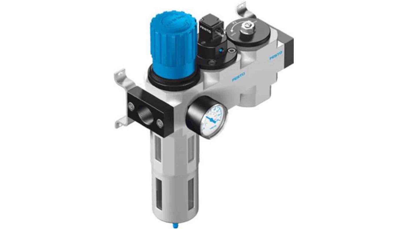 Festo G 1/2 FRL, Manual Drain, 40μm Filtration Size - Yes