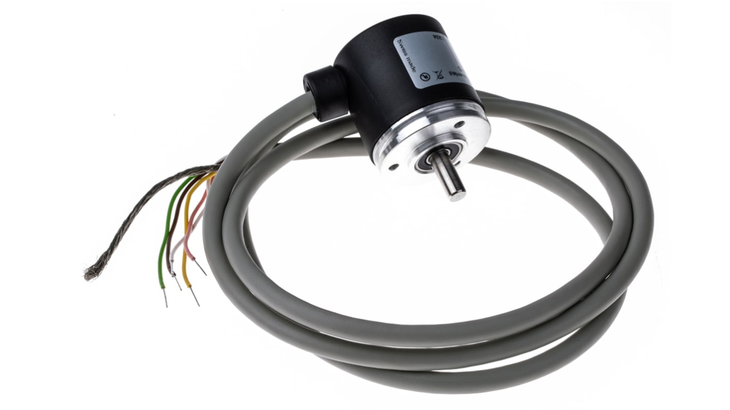 Baumer BDK Series Optical Incremental Encoder, 100 ppr, HTL/Push Pull Signal, Solid Type, 5mm Shaft