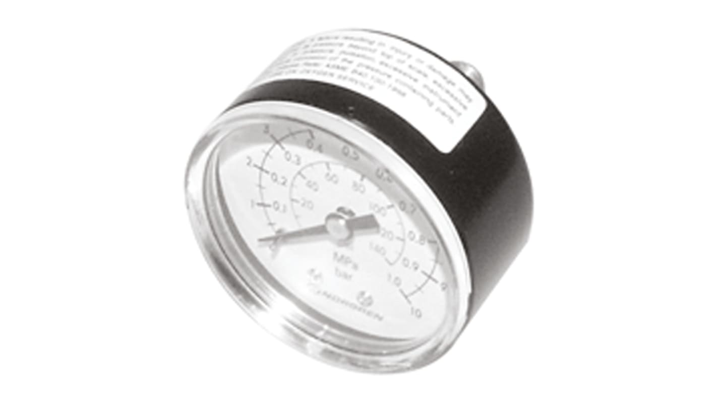 IMI Norgren R 1/8 Dial Pressure Gauge 4bar, 18-013-011, 0bar min.