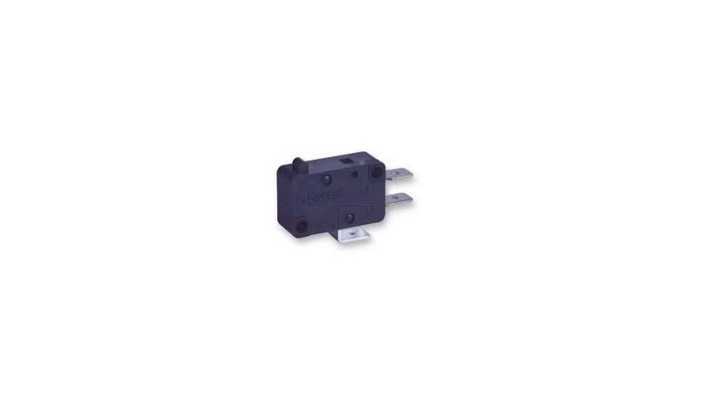 Crouzet Plunger Microswitch, Quick Connect Terminal, 16 A, SPDT, IP40