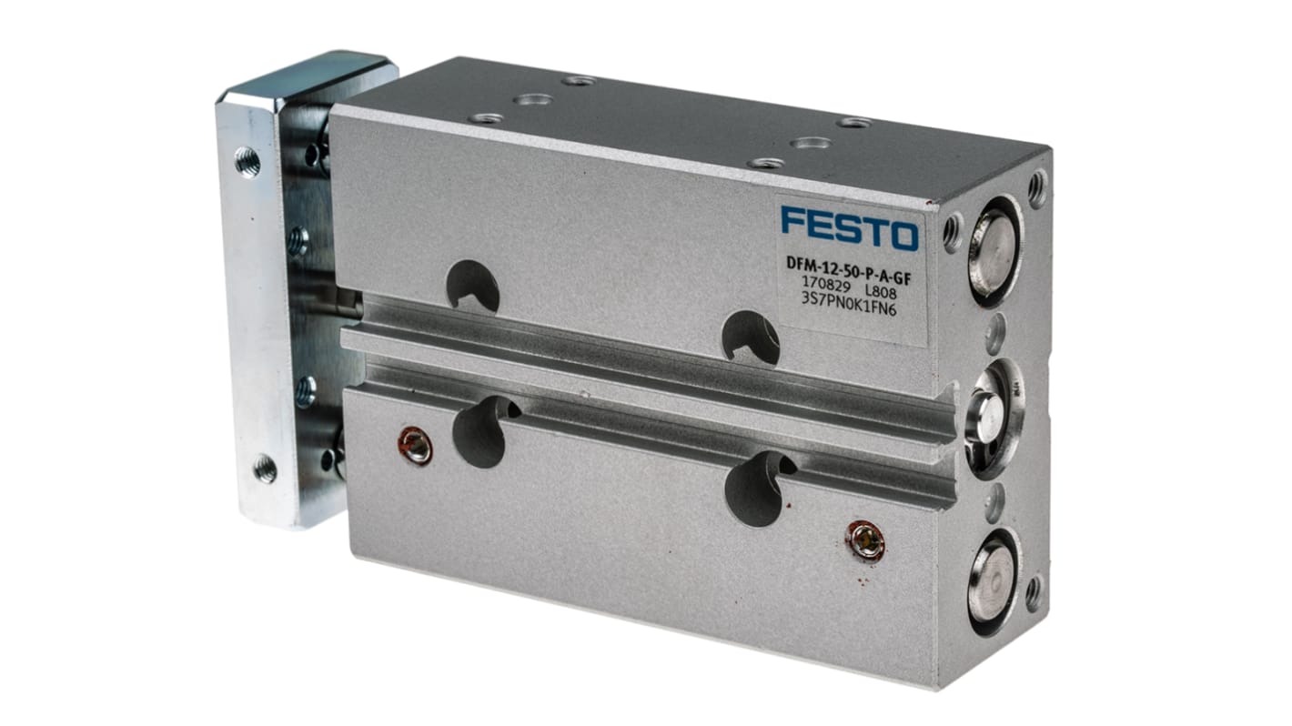 Festo Pneumatic Guided Cylinder - 170829, 12mm Bore, 50mm Stroke, DFM Series, Double Acting