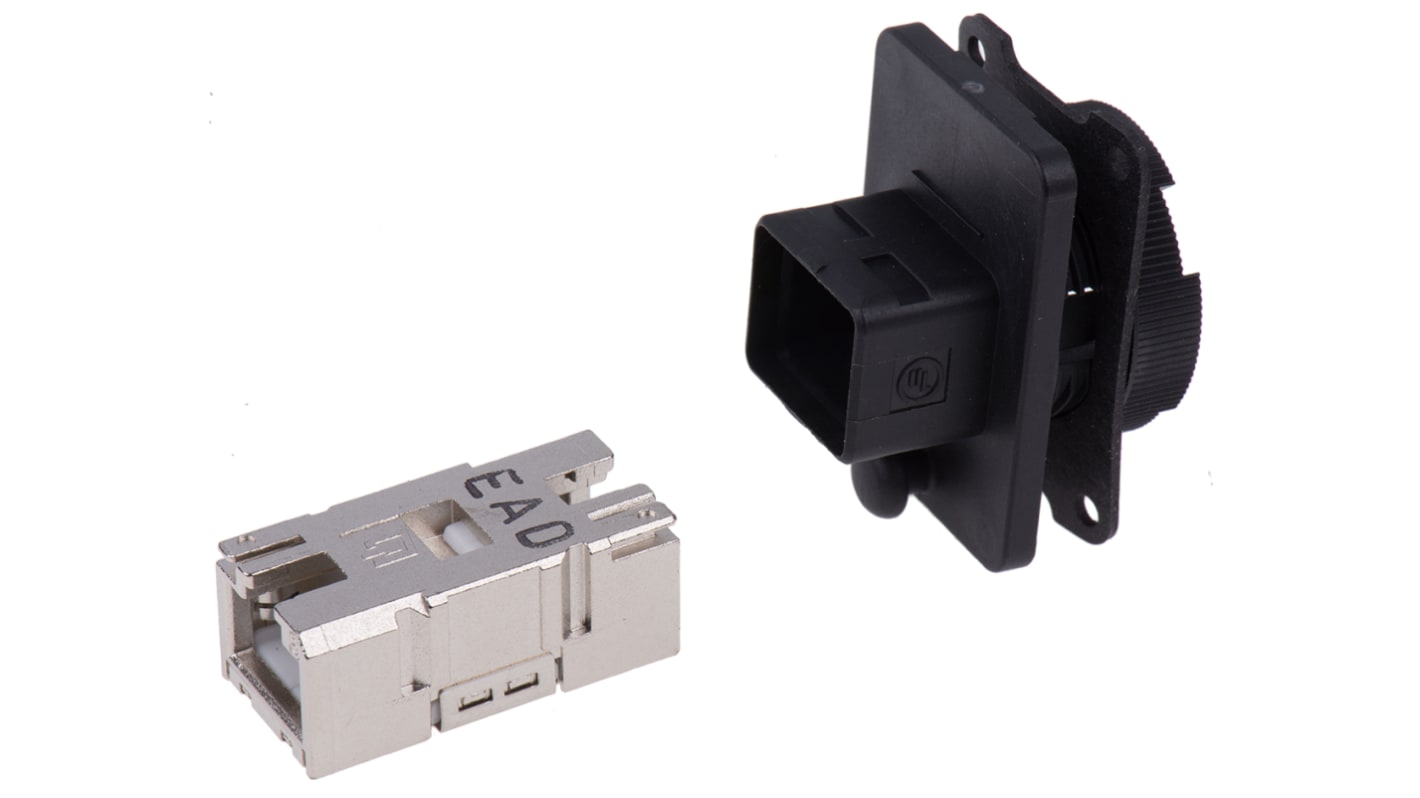 Weidmuller RJ45 Coupler, Cat6a, STP