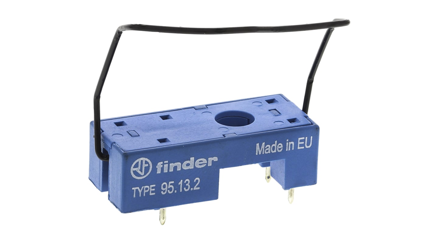 Finder 95 Series Relay Socket, for use with 40.31 Series, 40.41 Series