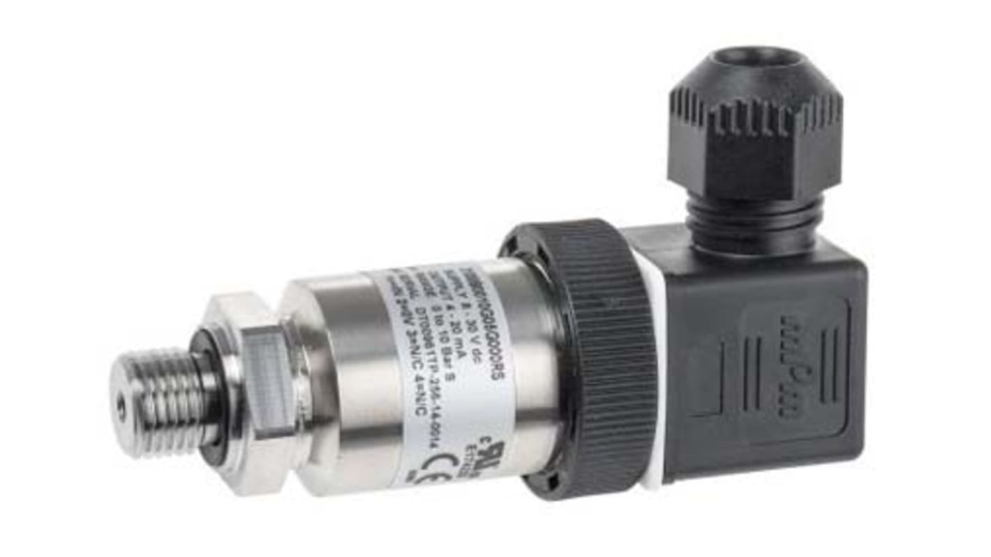 Gems Sensors 3100 Series Pressure Sensor, 0bar Min, 40bar Max, Analogue Output, Relative Reading