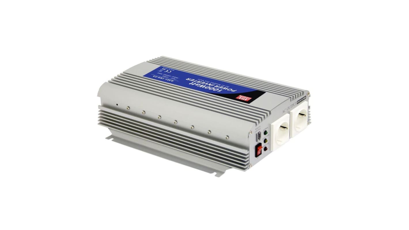 Mean Well Modified Sine Wave 1000W Power Inverter, 12V dc Input, 230V ac Output