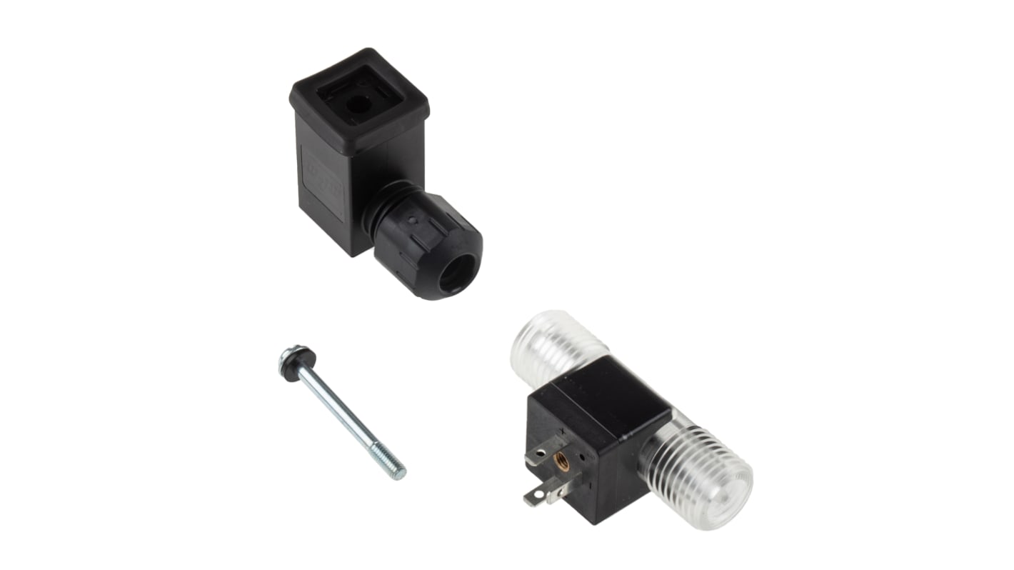 Gems Sensors FT-210 Series Turbine Flow Sensor for Liquid, 0.026 gal/min Min, 0.65 gal/min Max
