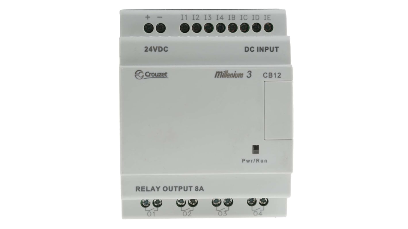 Crouzet, Millenium 3, Logic Module - 8 Inputs, 4 Outputs, Relay, Computer, Operating Panel Interface