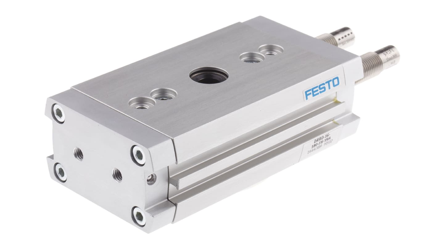 Festo DRRD Series 10 bar Double Action Pneumatic Rotary Actuator, 180° Rotary Angle, 16mm Bore