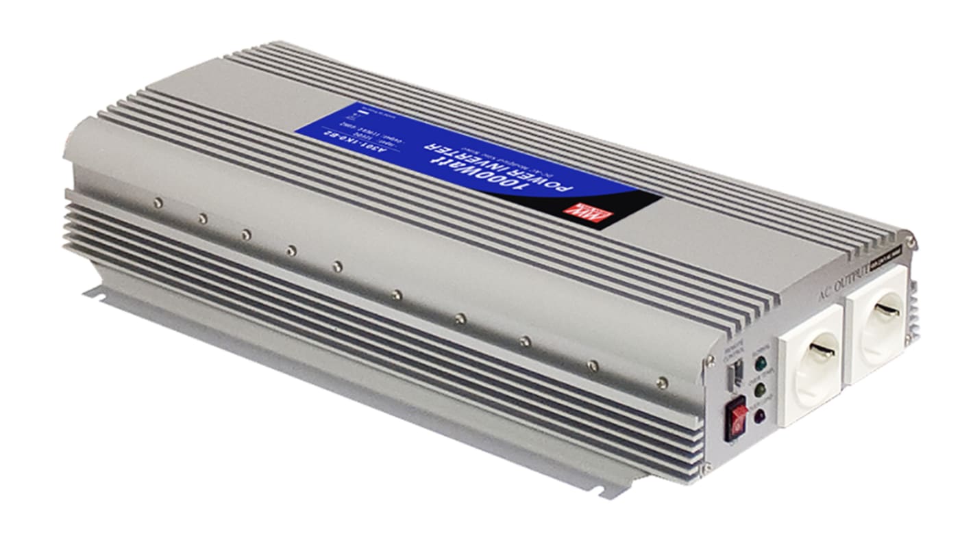 Mean Well Modified Sine Wave 1500W Power Inverter, 24V dc Input, 230V ac Output