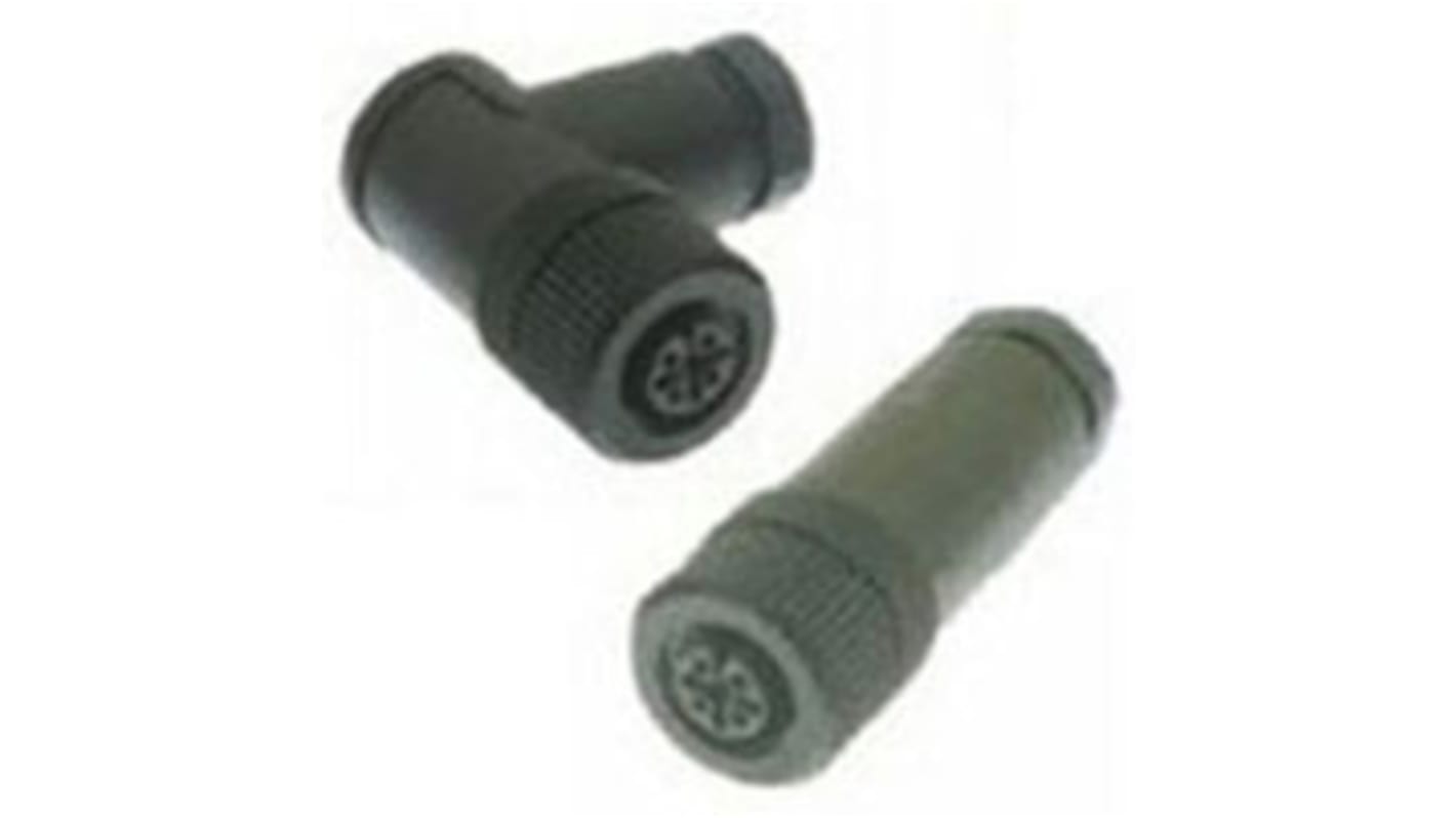 Turck Circular Connector, 5 Contacts, Cable Mount, M12 Connector, Plug, Female, IP67, BWS Series