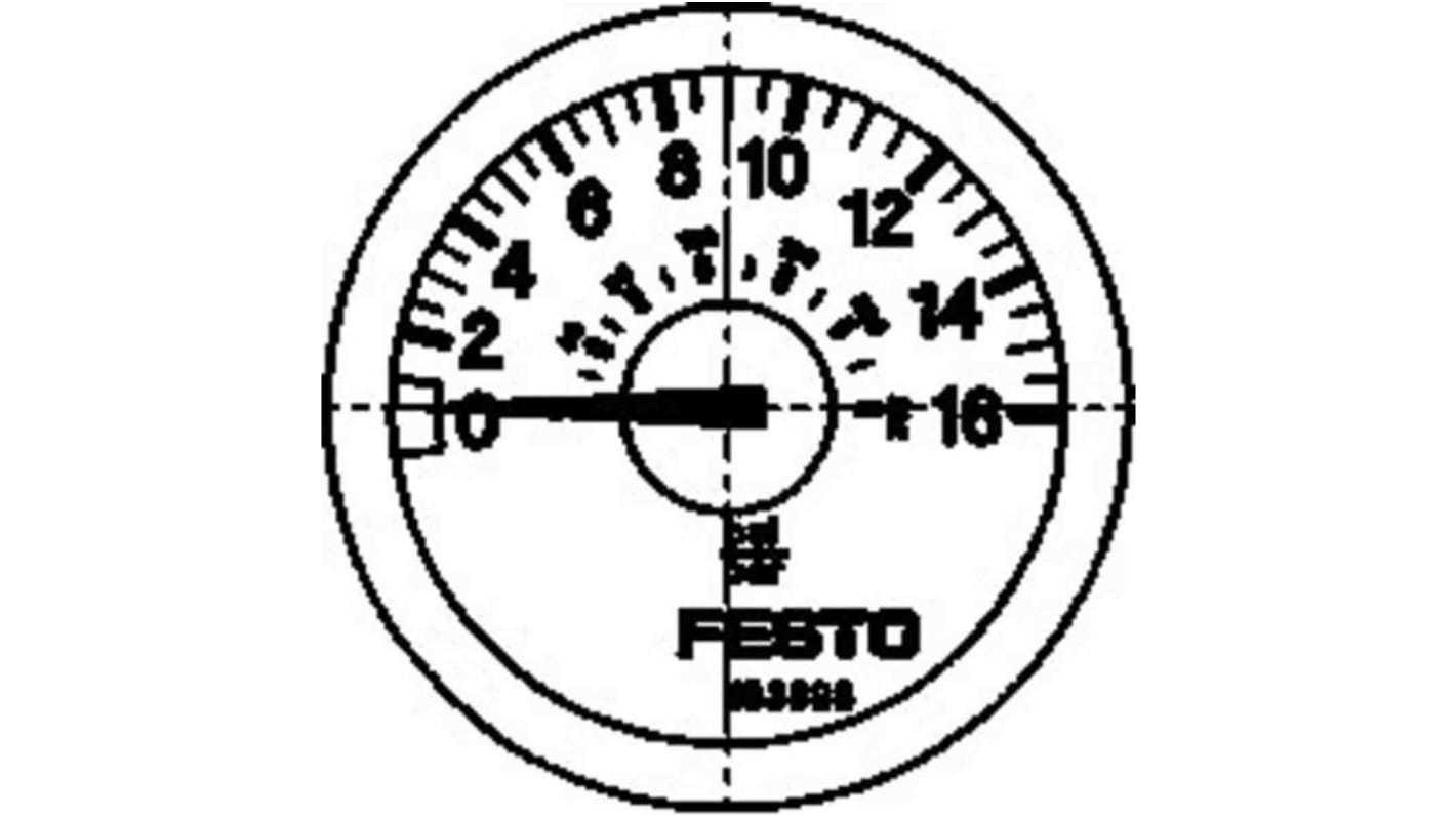 Festo Dial Pressure Gauge 6bar, MA-40-6-G1/4-EN, 0bar min., 183899