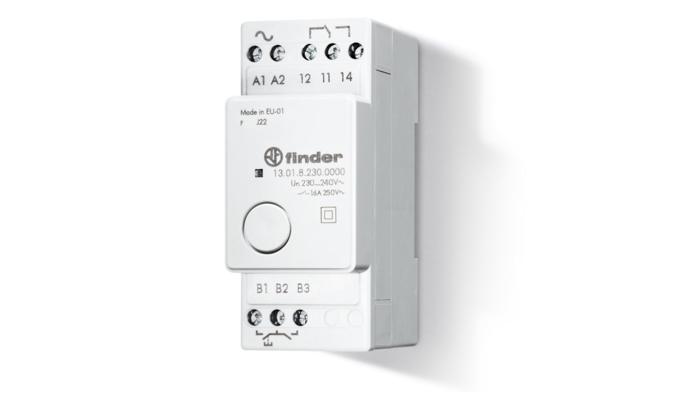 Finder DIN Rail Monostable Relay, 110 → 125V ac Coil, 16A Switching Current, SPDT
