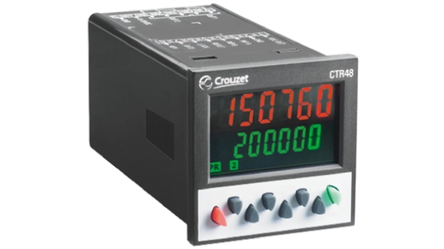 Crouzet CTR48 Counter, 6 Digit, 40kHz, 24 V ac