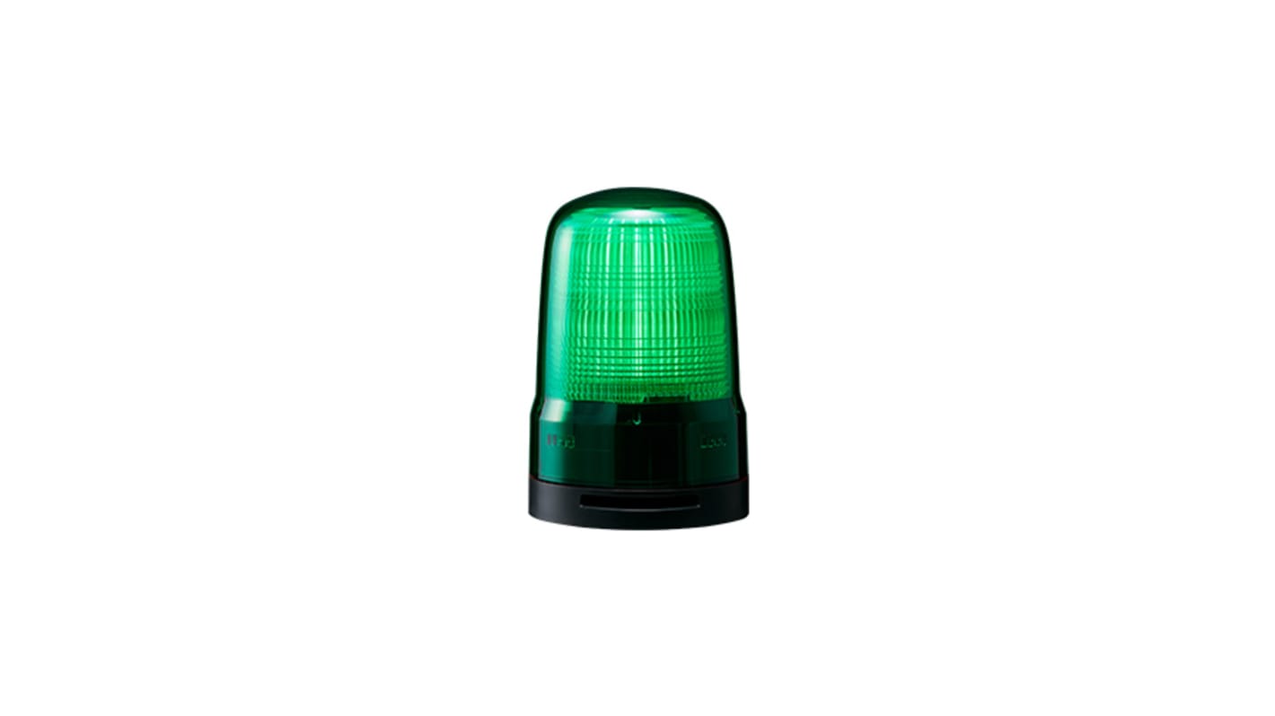 Patlite SL Series Green Sounder Beacon, 12→24 VDC, IP66, Base Mount