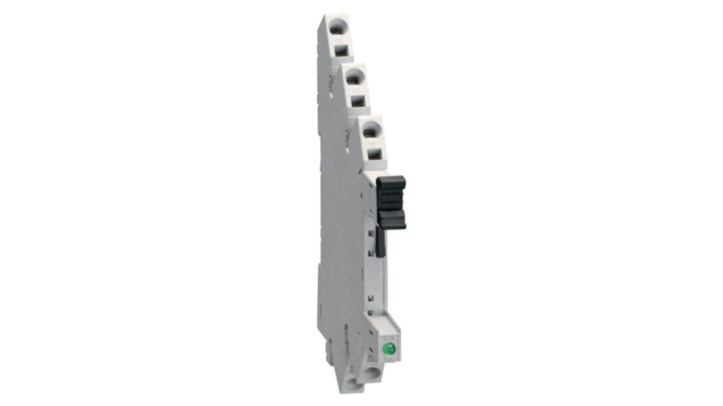 Lovato HR SERIES 2 Pin 250V DIN Rail Relay Socket, for use with Relay