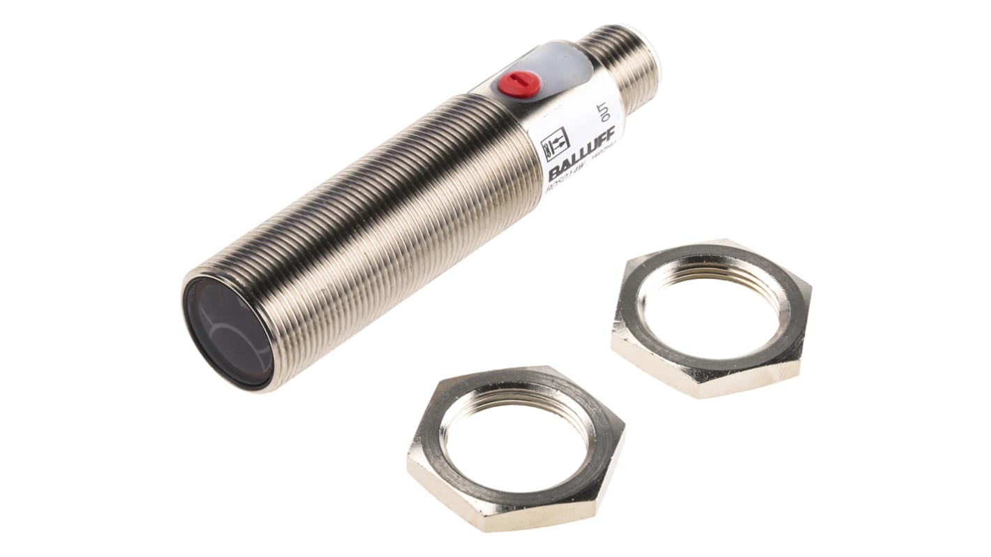 BALLUFF Diffuse Photoelectric Sensor, Barrel Sensor, 30 mm → 300 mm Detection Range