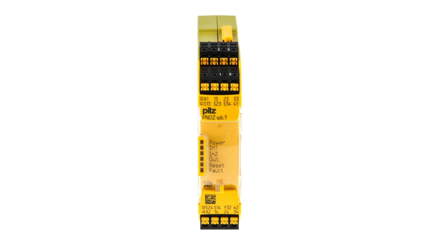 Pilz Dual-Channel Safety Relay, 48 → 240V ac/dc, 3 Safety Contact(s)