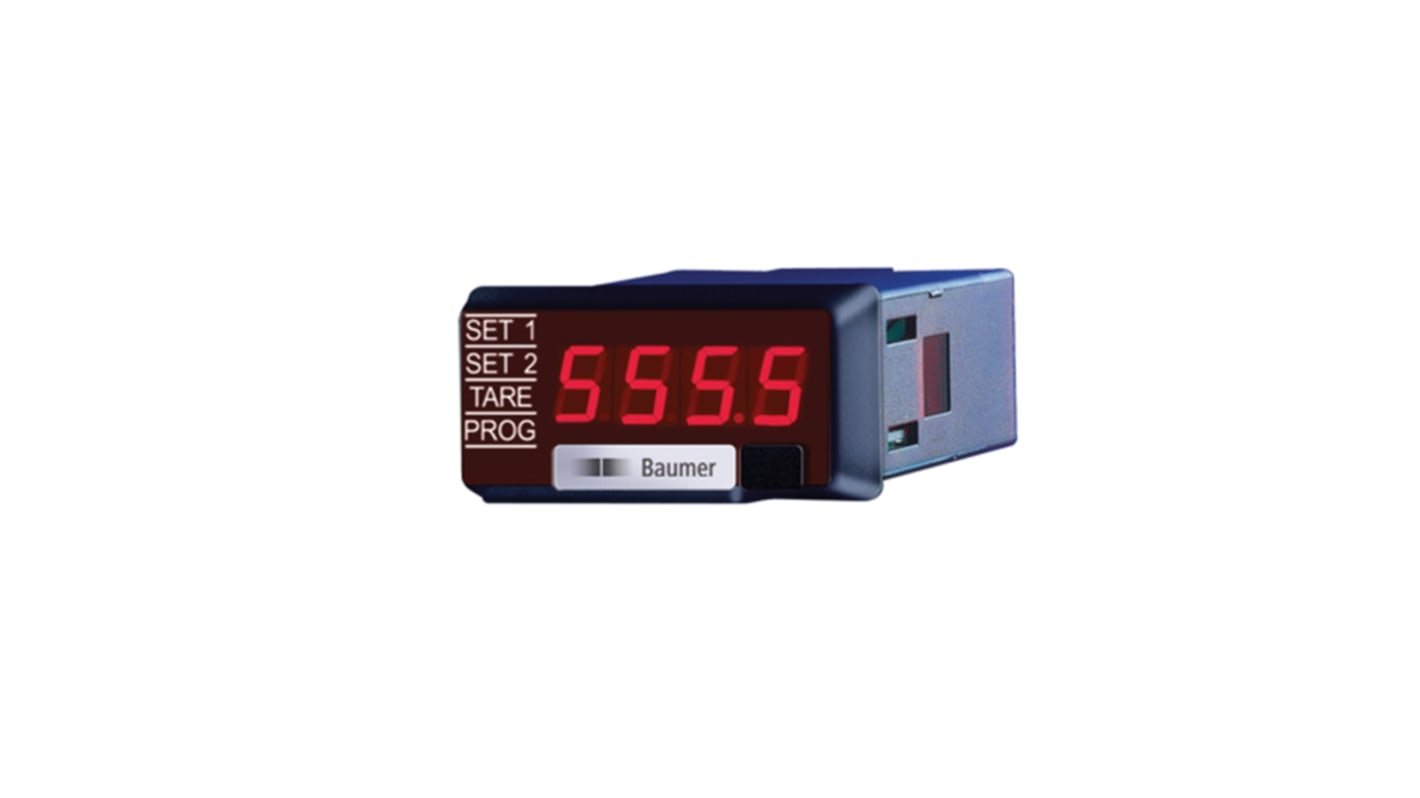 Baumer TA1220 LED Digital Panel Multi-Function Meter for Current, Power, Voltage, 22.2mm x 45mm
