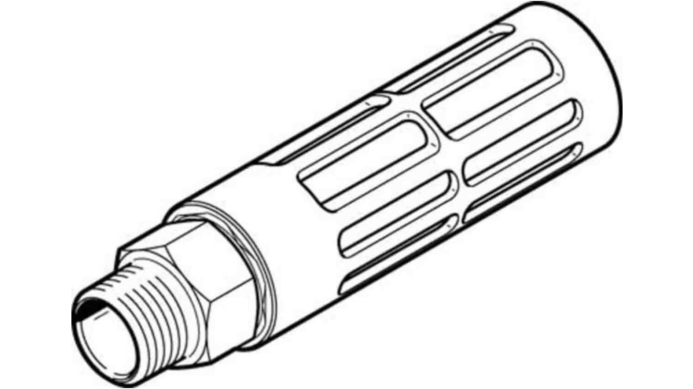 Festo U PE 10bar Pneumatic Silencer, Threaded, G 3/4 Male