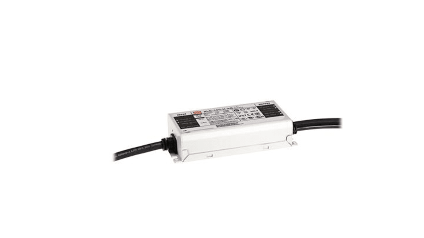 Mean Well LED Driver, 107V Output, 100W Output, 1.05A Output, Constant Current Dimmable